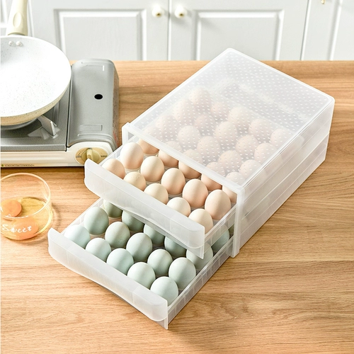 Яичный ящик для хранения холодильника -Яичная коробка в стиле яиц Специальная свежая коробка для яиц с яйцом держатель яиц с артефактом