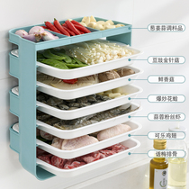 Hot pot dish dish plate multi-function kitchen plate prepared dish plate non-perforated wall Wall overlay dish artifact creativity