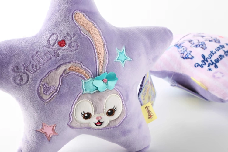 Duffy Bear Những người bạn mới Shi Lala Rabbit Dễ thương Gối nhỏ Gối Gối Star Mini Eo Gối Anime Ngoại vi - Carton / Hoạt hình liên quan