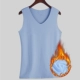 Áo vest nam liền thân ấm áp bó sát và áo nhung dày trẻ trung cổ chữ V ôm sát cotton mùa đông áo lông cừu