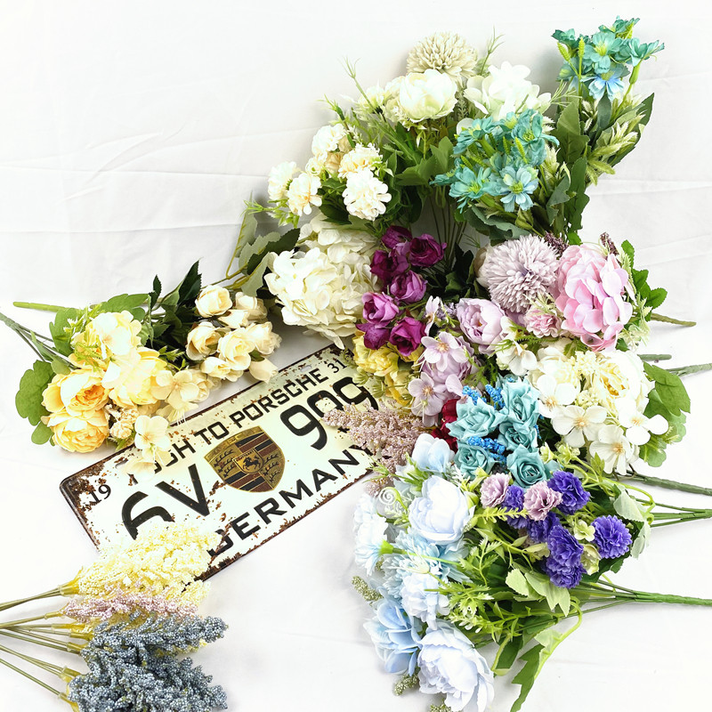 Kindergarten handmade DIY decoration mixed flowers immoral flower trunk branch material package package bouquet