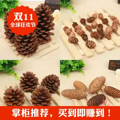 Kindergarten environment layout dry branches and pine cones diy handmade pine nuts decoration dry flowers