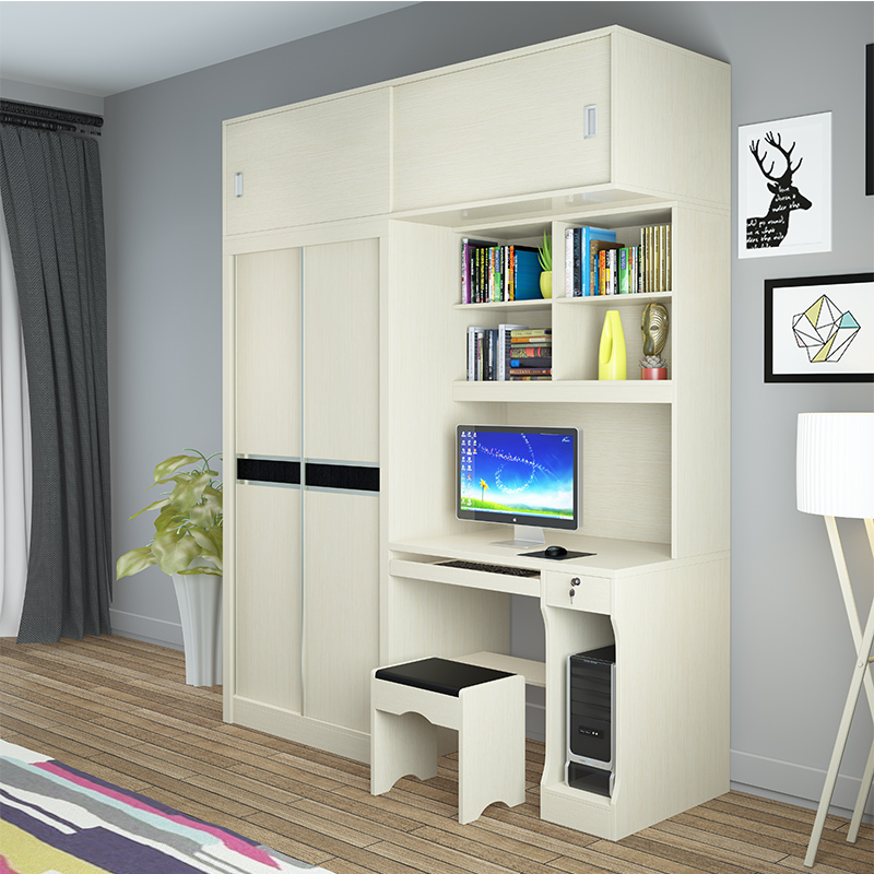 USD 376.27 Desktop computer desk wardrobe body desk ...