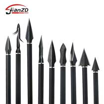 Antique arrow compound bow thread arrow Triangular willow leaf armor glass fiber aluminum carbon arrow can be replaced by 10 arrows