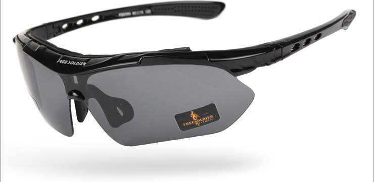 Lunettes de soleil sport neutre FREE SOLDIER - Objectif de PC - Ref 1225268 Image 49