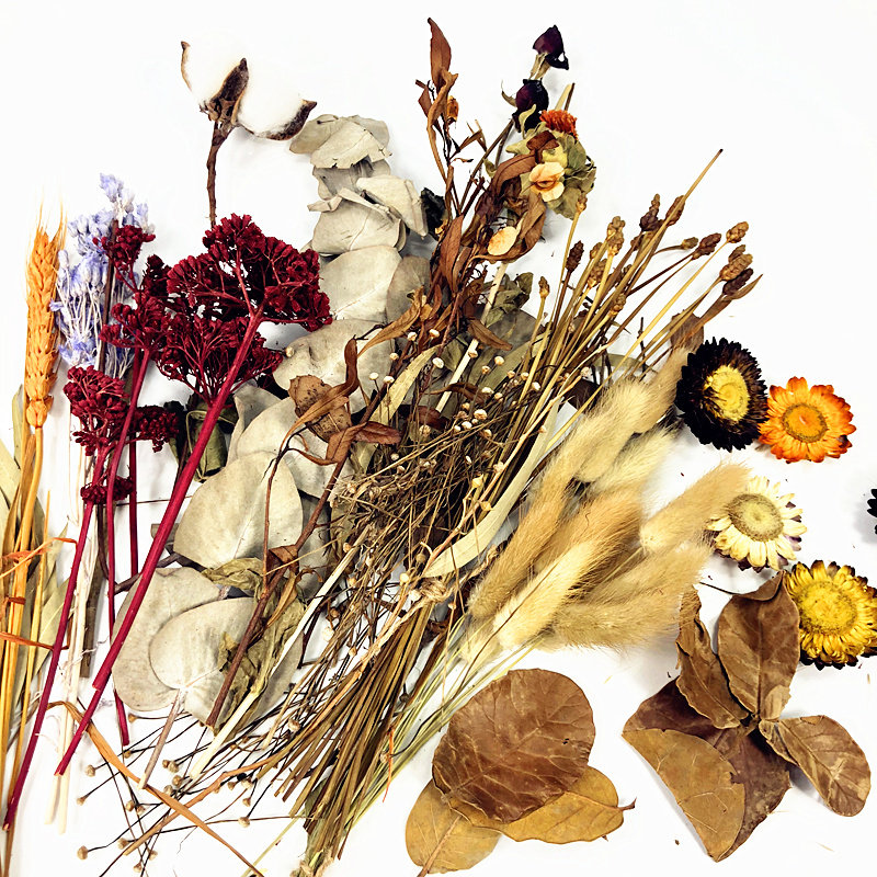 Natural Sense Rope Wall Decoration False Flower Hanging Wall Garden Bedroom Household Simulation Flower Bouquet Dry Flower Room