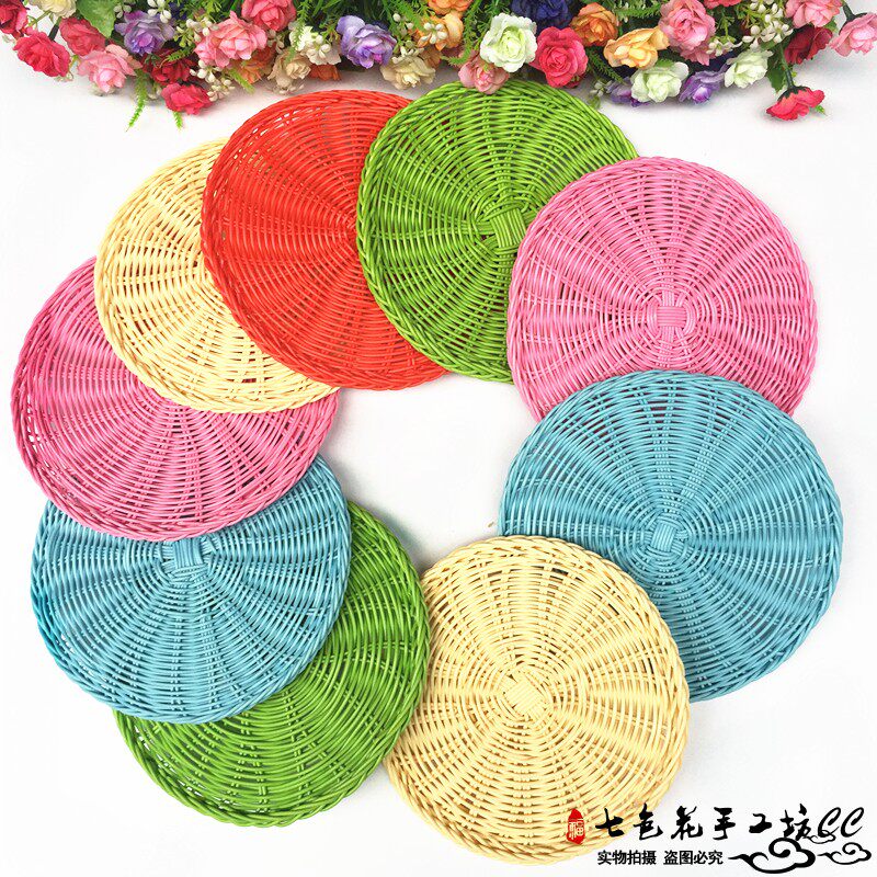 Kindergarten Wall Decoration Corridor Classroom Stickup Handmade DIY Vines Knitwear Fruit Pan Color Hanging Pendant Accessories