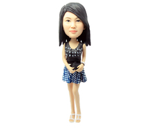 DIY real-life doll custom soft pottery doll Q version photo custom gift birthday gift couple key chain for men and women