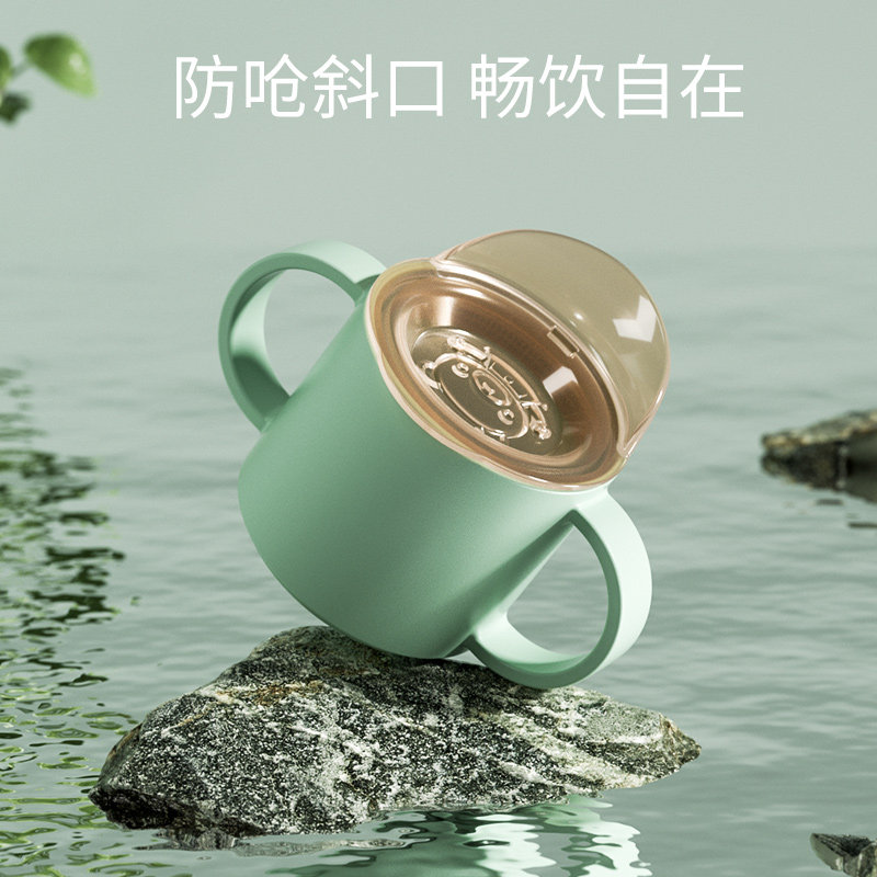 Baby school Drink cup Children's water cup Home cups Baby gnag water Drinking water straight Drink anti-fall Opening Cup Anti-Choking