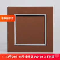 TJ TJ Tianji switch Deqi switch one triple midway large plate switch champagne gold coffee gold customization