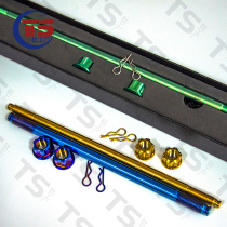 TS titanium factory titanium alloy front and rear axle motorcycle modification M10 12 M15 center shaft TC4 high hardness