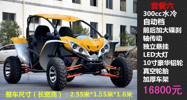 Dành cho người lớn Double Two-seat Kart Bốn bánh Off-road Vehicle Ống thép ATV Xe máy núi Tất cả địa hình ATVUTV