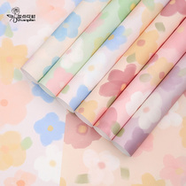 Small Clear Fresh Flower Bouquet Packaging Paper Gift Packaging Material Printed Paper Light Lavish Floral Store Materials Dream Flowers