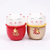 Makeup floral material Merchants Cat Bell Pendant Foam Flower Arrangement Inserts Spring Festival Lunar New Year Lunar New Year Flower Decoration Materials DIY