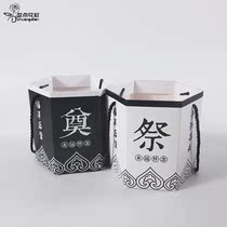 Makeup floral materials Tomb-Sweeping Day Handmade basket Hexagon Flower Boxes for Tomb Sweeping Floral Shops packed with flowers