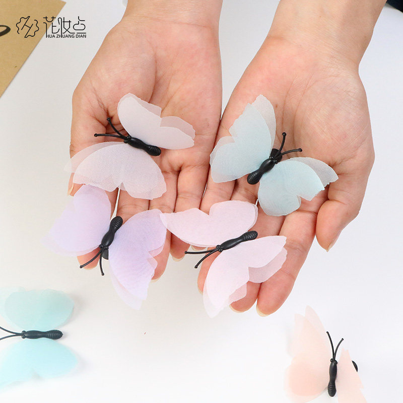 Make up Flowers Butterfly decorates Valentine's Day Valentine Gark Cake plugin flower gifts Girls Goddess Cake