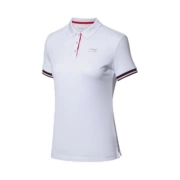 Li Ning 2019 mùa xuân mới cho phụ nữ áo thun ngắn tay thể thao APLP002-3-4-2 - Áo polo thể thao