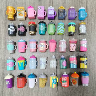 Authentic little doll interchangeable baby bottle accessories Surprise doll baby bottle interchangeable toys girls play house toys