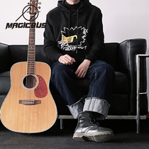 Hedgehog Band Sweatshirt MAGICBUS JOINT GENUINE PERIMETER ROCK CHIC WHITE FAIRY WHITE DAYDREAM BLUE LONG SLEEVE