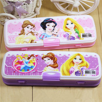 Childrens stationery box female 1-3 grade primary school students multifunctional pen box kindergarten Cartoon creative princess pencil box