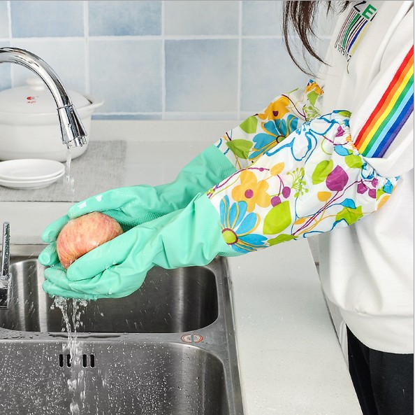 Latex Gloves Rubber Gloves Dishwashing Gloves Plastic Leather Gloves Cleaning Housekeeping Gloves