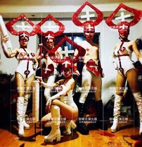 Night Elf acting out of the GOGO Dance Team Nursing Day themed party Nurse Uniform Seductive for male and female guests