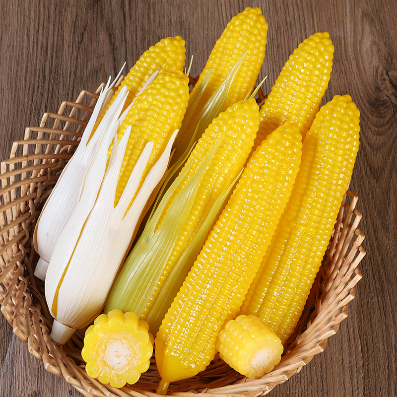 High emulation corn with leather corn plastic Plastic Fake Corn Model Photography windows Furnishing Early Dogg Toys-Taobao