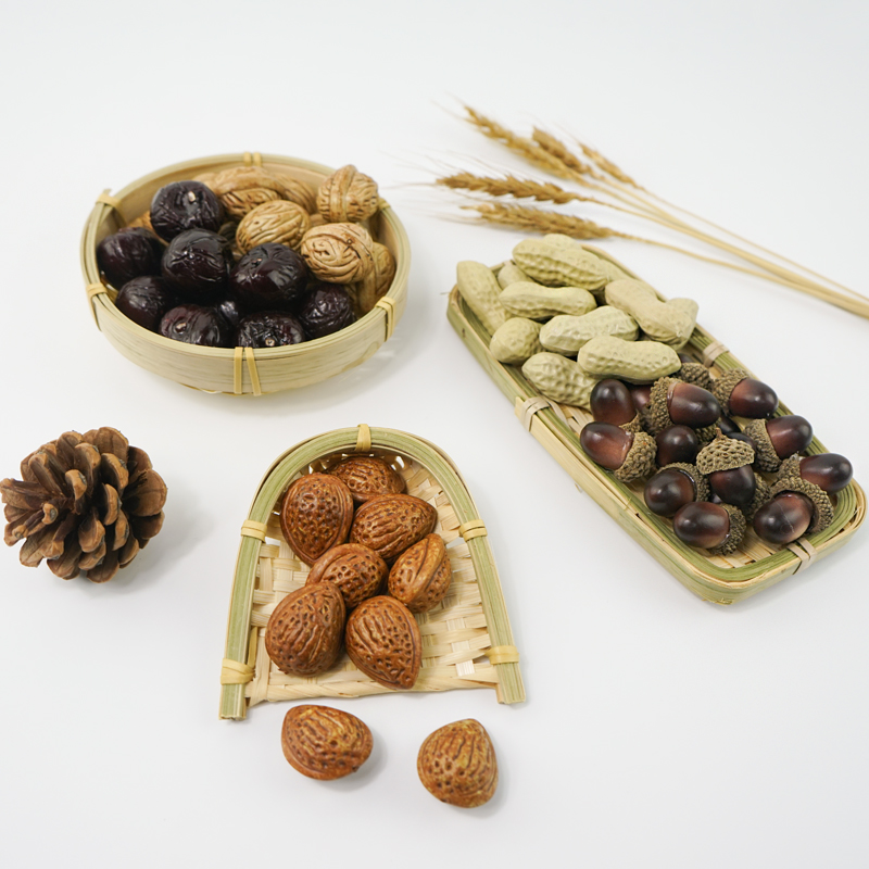 High emulation red date peanut walnut fake fruit dried fruit model shop window home decoration dedicated to photography Early teaching props-Taobao