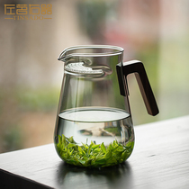 1000ml large capacity heat-resistant glass teapot crescent male cup large ash flower teapot with handle