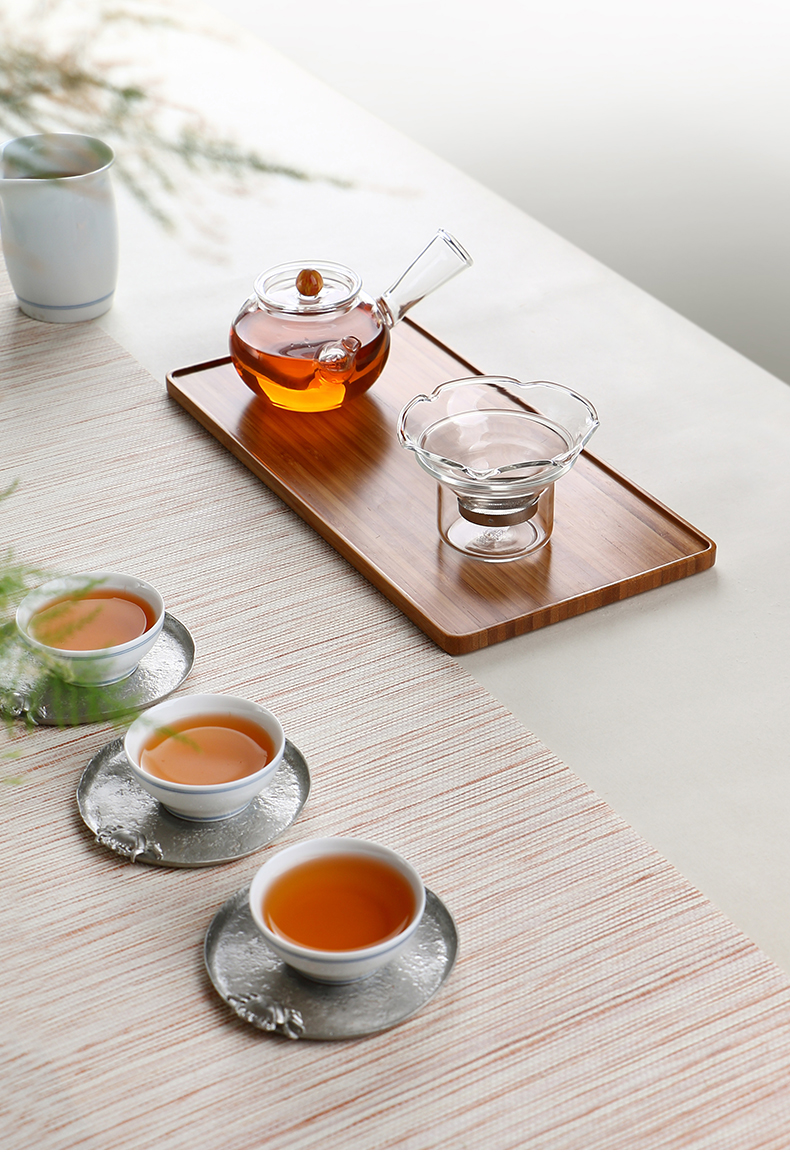 ZuoMing right implement creative tea glass tea strainer stainless steel) a cup of tea kungfu tea set with a cup of filter