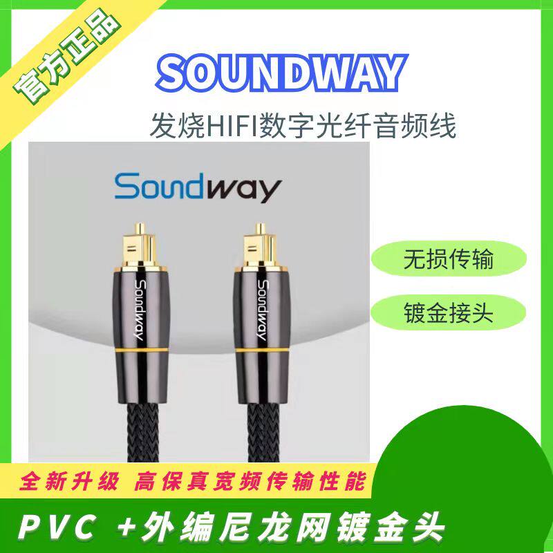 Optical fiber audio cable S PDIF digital output TV power amplifier speaker square port opposite port 5 1 channel transmission line