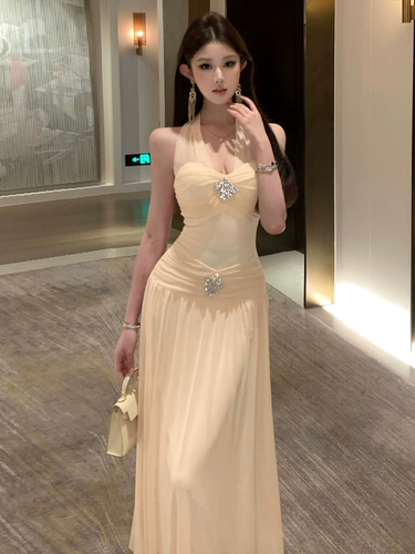 Элитная цветная длинная юбка, с открытой спиной, высокая талия