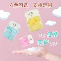 Disposable soap flower portable mini hand soap tablets travel box paper