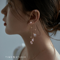 Fairy must be in the ear decoration Baroque pearl ear clip No pain earbone clip Ancient wind ear decorated with long earrings