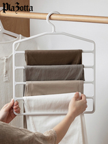 German plazotta folding pants rack magic pants clip home hanging pants skirt hanger multi-layer wardrobe storage rack