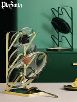 German plazotta kitchen pot storage rack countertop with lid Spatula holder chopsticks spoon holder rack