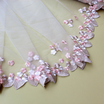 Hot selling handmade diy lace accessories 1162790 color mesh curtain dress embroidery lace width 17-40cm