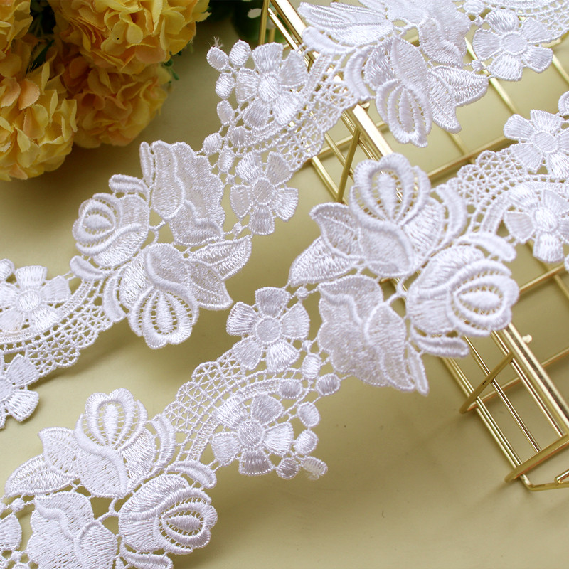 New handmade diy Japanese and Korean lace edge 1048850 polyester silk water-soluble embroidery lace accessories width 6cm