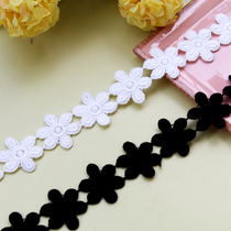 Handmade diy clothing accessories cotton water soluble flower embroidery lace lace cloth patch webbing decoration about 3cm