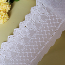 Off-white cotton cloth edge embroidery lace accessories diy clothing skirt curtain decoration lace material width 11cm