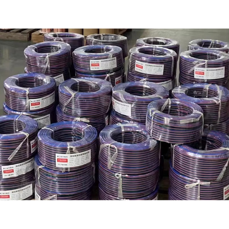 Colorful Wiring Cable Rv0.3 Square 4P Parallel Cable Led Light Strip Power Extension Cable Pure Copper Signal Cable Connection Cable Colorful Wiring Cable Rv0.3 Square 4P Parallel Cable Led Light Strip Power Extension Cable Pure Copper Signal Cable Connection Cable