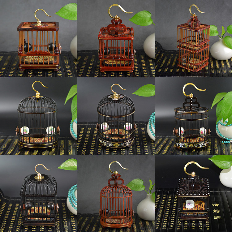 Weta cage mahogany solid wood pure copper hook Classic Weta cage handmade crafts decoration gift