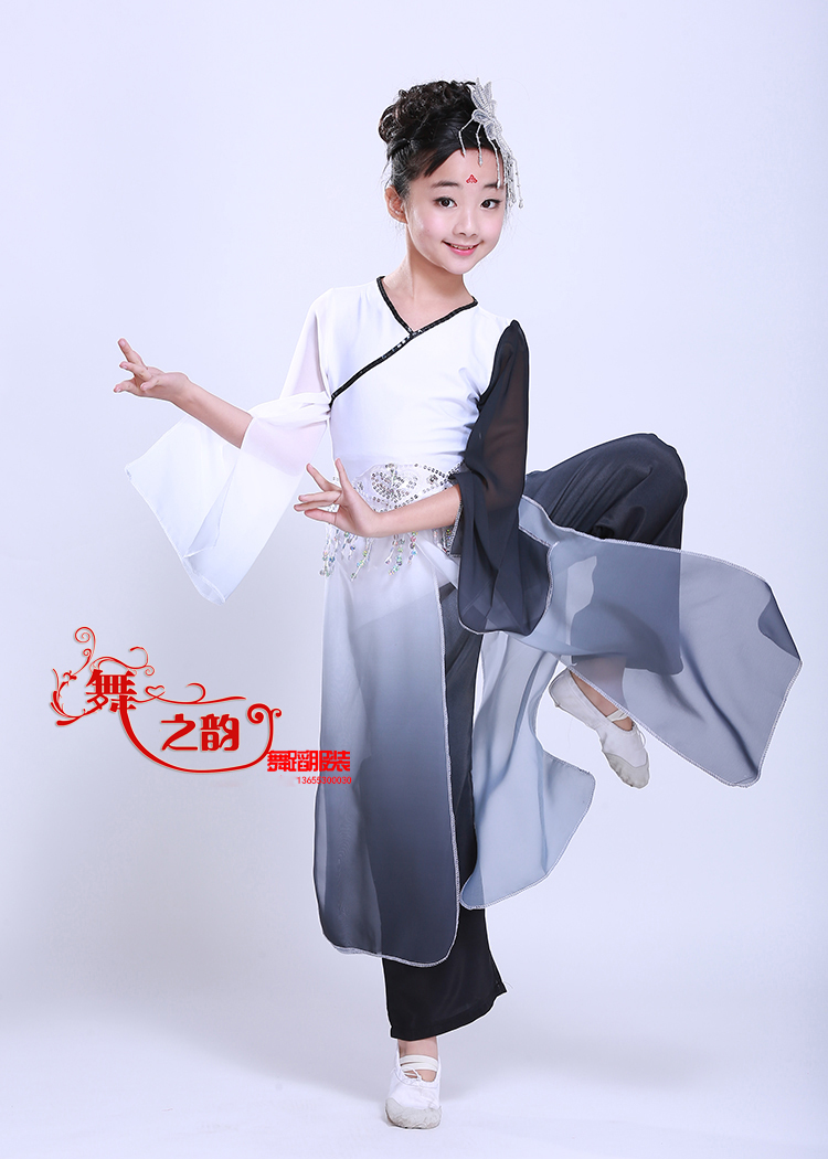 Trang phục sân khấu trẻ em quốc gia trang phục mực cổ điển trang phục múa cổ điển đầm đẹp cho be gái 7 tuổi