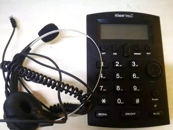 Beien DT60 텔레마케팅 전화 콜센터 고객 서비스 전화(헤드폰 실제 사진 옵션 이중 귀 포함)