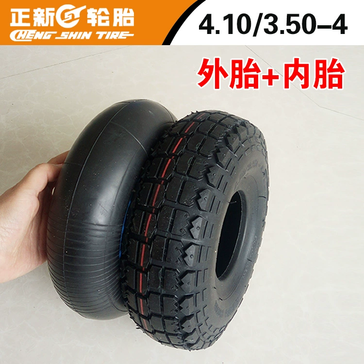 Zhengxin Tyre 4.10/3.50-4 kho xe đẩy vành 410/350-4 xe tay ga cho người già săm bên trong và lốp bên ngoài lốp xe máy dplus