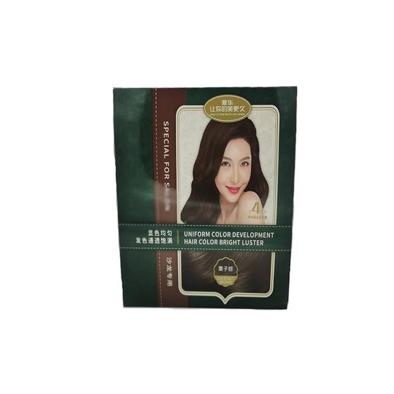 Zhanghua Hair Dye Tianfeng Wild Fruit Zhen Plant Hair Dye Cream Protective Dye Baked Oil Chestnut Brown Household Hair Dye Natural Black