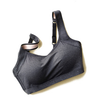 New sports yoga vest integrated bra fixed pad cover thin girl shockproof running underwear