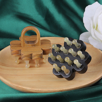 Horn Massage Comb Scalp Care Lady Sandalwood Wash Head Brush Anti Hair Loss Wide Teeth Head Meridians Comb