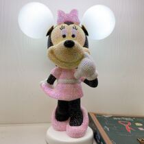 diy stick diamond gift cartoon Decoration lamp bedroom desk bedside cute girl princess room lamp handmade graffiti