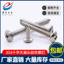 304 stainless steel cross flat head self tapping screws umbrella header pointed tail screw ST2 2 2 9 3 5 3 9 4 2